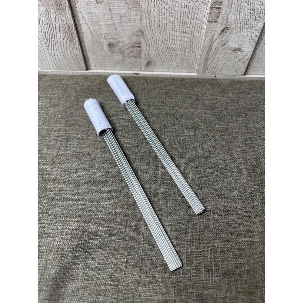 White Boundary Flags 50 Pcs Steel Wire Stakes For Landscaping & Marking